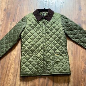 New Barbour Liddesdale  Olive Quilted Jacket Small